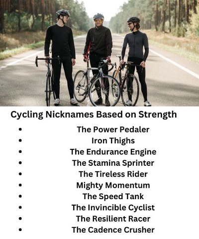 Cycling Nicknames Based on Strength