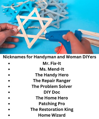 Nicknames for Handyman and Woman DIYers