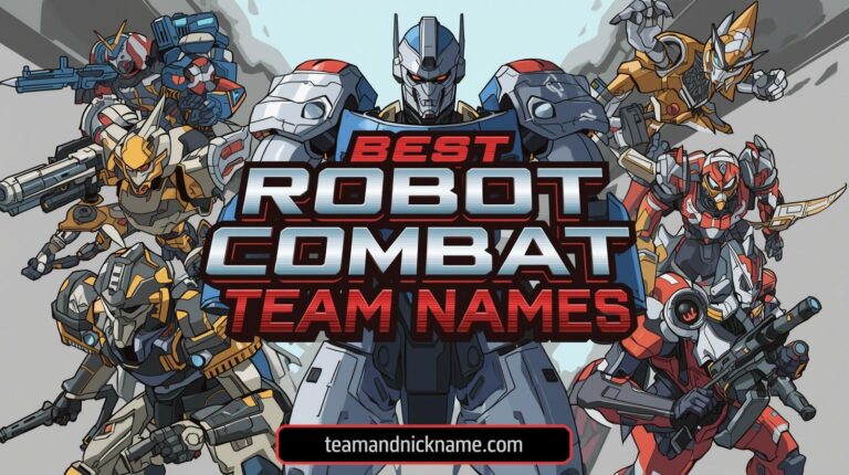 Robot Combat Team Names